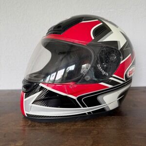 Bell Motorcycle Helmet - Size M - Full Face - Zephyr Dot - Red, Silver, Black